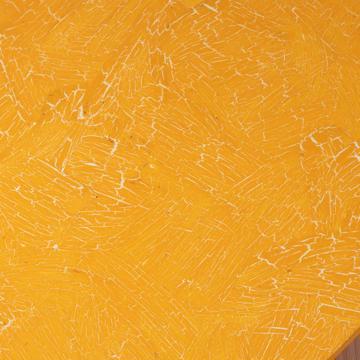 Sets de table en bois peint, jaune orange, carré [4]