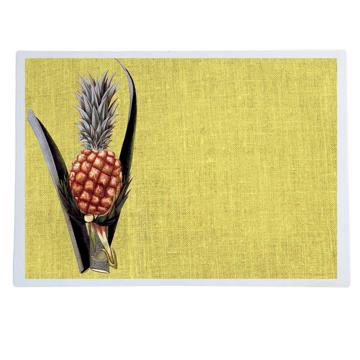 Fruits, Chromo placemats in laminated paper, light yellow, fruit 9 [1]