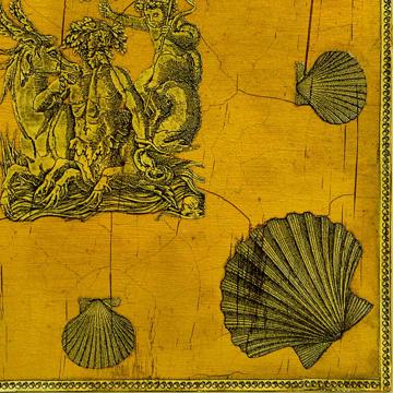 Neptune, Chromo placemats in laminated paper, gold [2]