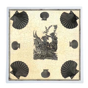 Neptune, Chromo placemats in laminated paper, light grey