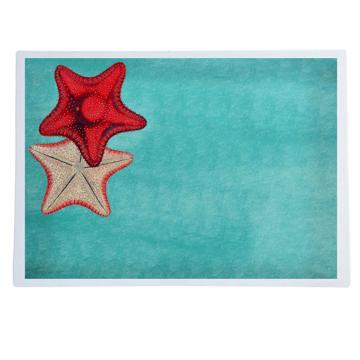 Fish and Shell, Chromo placemats in laminated paper, aqua, shell 3 [1]