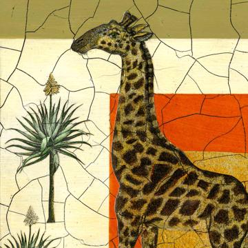 Safari, Chromo placemats in laminated paper, multicolor, giraffe [4]