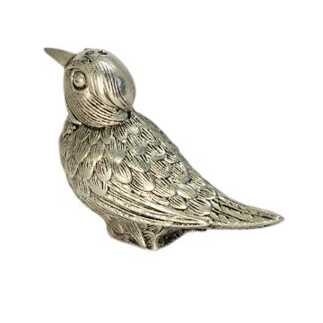 Bird salt and pepper shaker in silver or gold plated, silver [4]