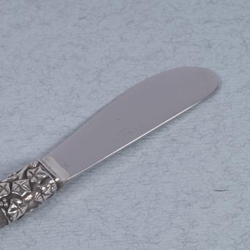 Fidélio butter knife in silver plated and cristal, transparent [4]