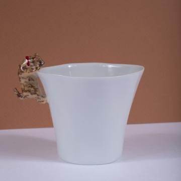 Tasse Chat en porcelaine de Limoges, miel, café/thé [1]