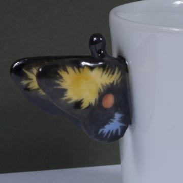 Tasses Papillon en Porcelaine de Limoges, noir, moka [2]