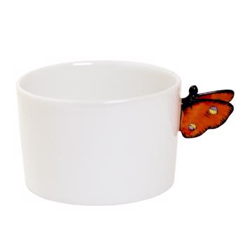 Tasses Papillon en Porcelaine de Limoges, orange, café/thé [3]