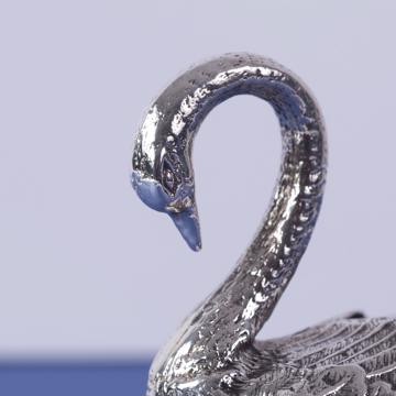 Swan Vase in silver plated, silver [4]