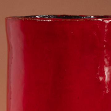 Grand Vase Rouge en faïence, red  [2]
