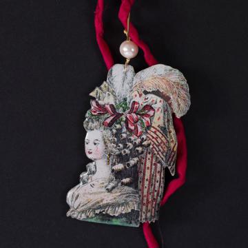 Boucles d'oreilles Grandes Marquises en découpage, multicolore, oreille percée [3]