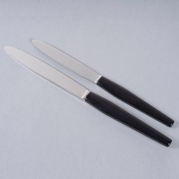 Piano knife in resin and stainless steel, black, table [1]