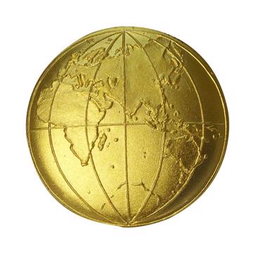 Planisphere Pin's on Copper , mat gold, recto [3]