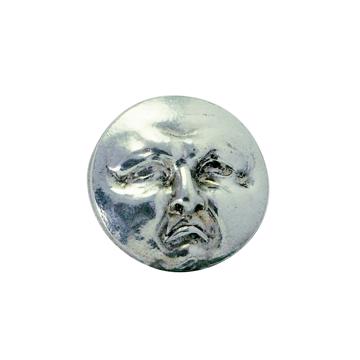 Full moon Pin's in silver or gold plated on copper , silver [3]