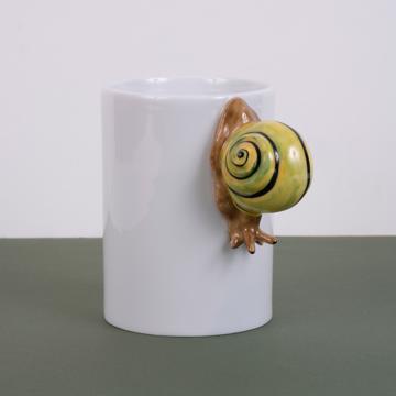 Snail Mug in Limoges Porcelain