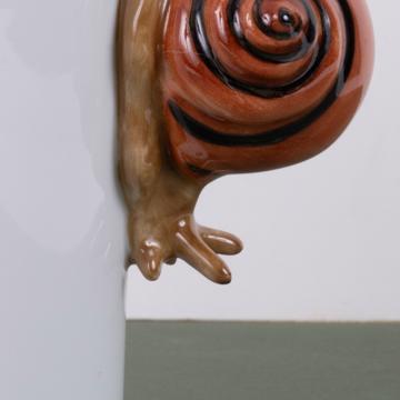 Snail Mug in Limoges Porcelain, brown [4]