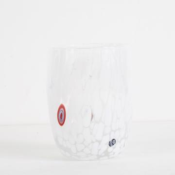 Lolipop Glass in Murano glass, white [4]