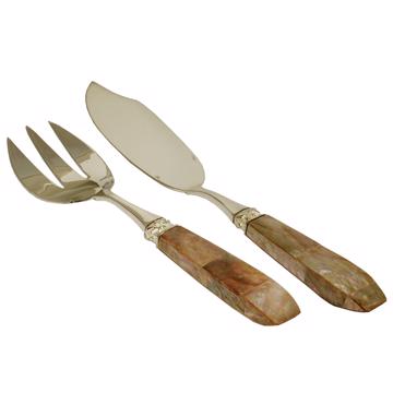 Pacific serving set in mother of pearl inlaid, light pink [3]
