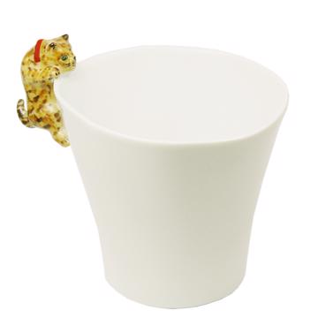 Tasse Chat en porcelaine de Limoges, miel, café/thé [3]